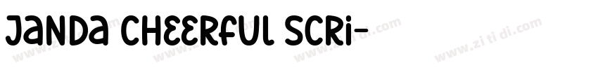 Janda Cheerful Scri字体转换